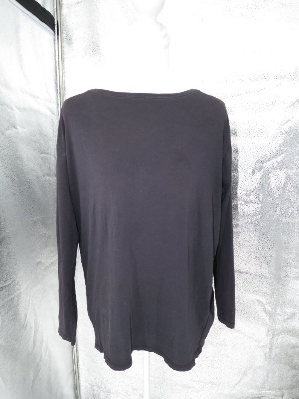 Lululemon Boatneck Top Black Oversized Long Sleeve Shirt Pullover Womens XL 2XL